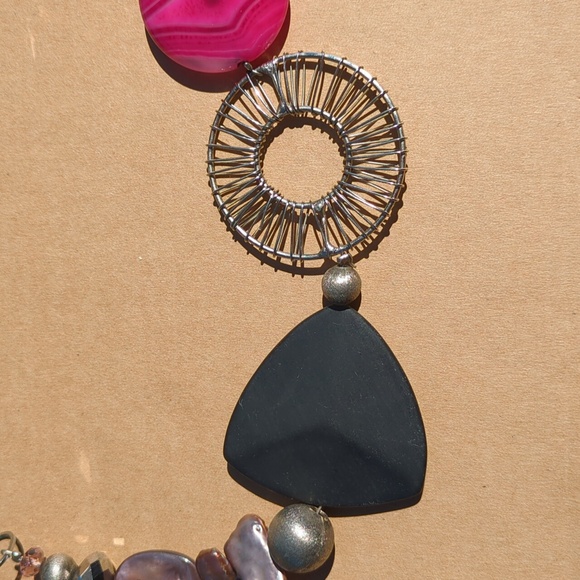 Vintage 2010s Bejeweled Statement Necklace - Picture 5 of 9